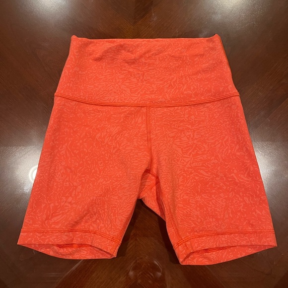 lululemon athletica Pants - Wunder Train High-Rise Short 6" Size 4 Color Crunch Warm Coral